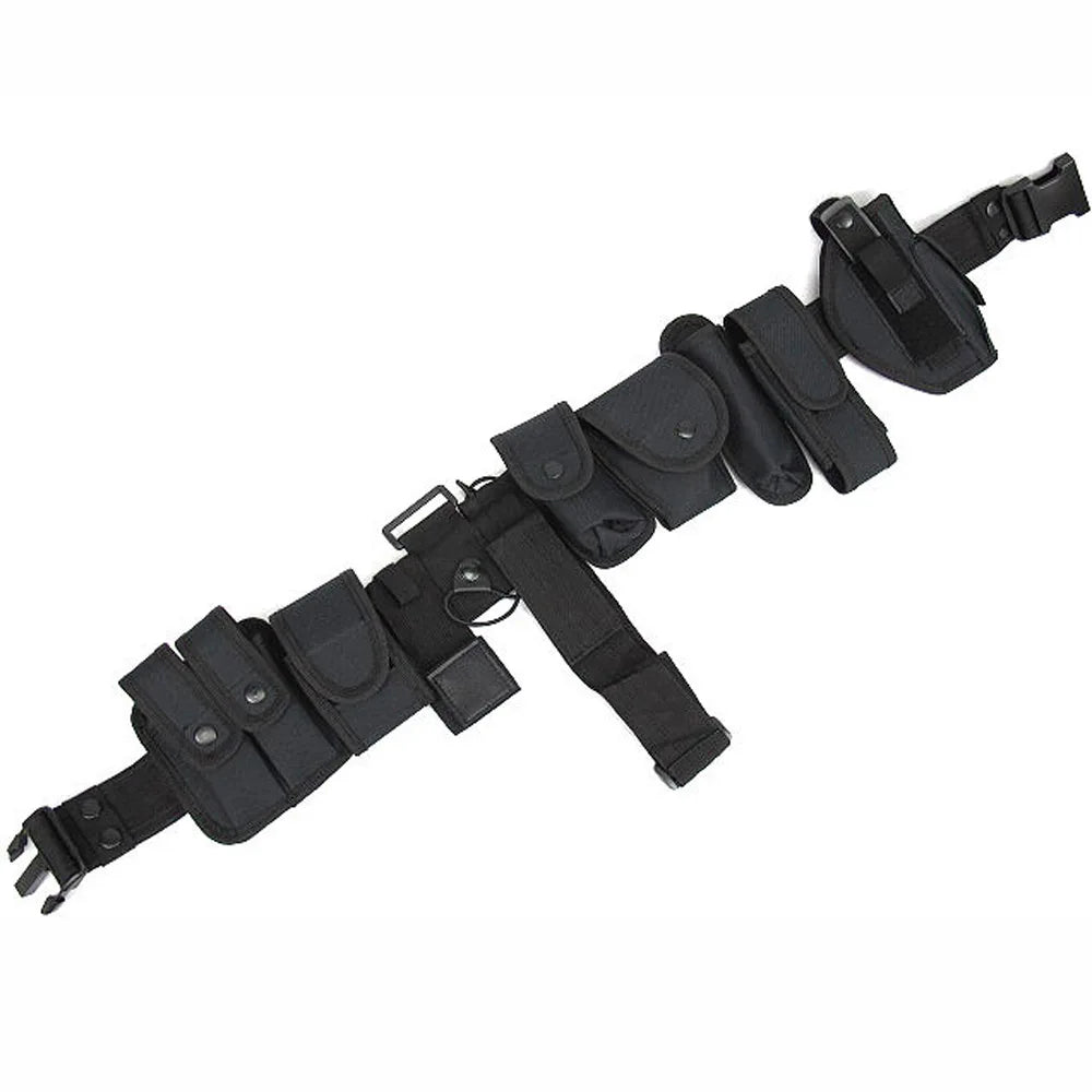 Adjustable Tactical Nylon Duty Belt With Modular Pouches