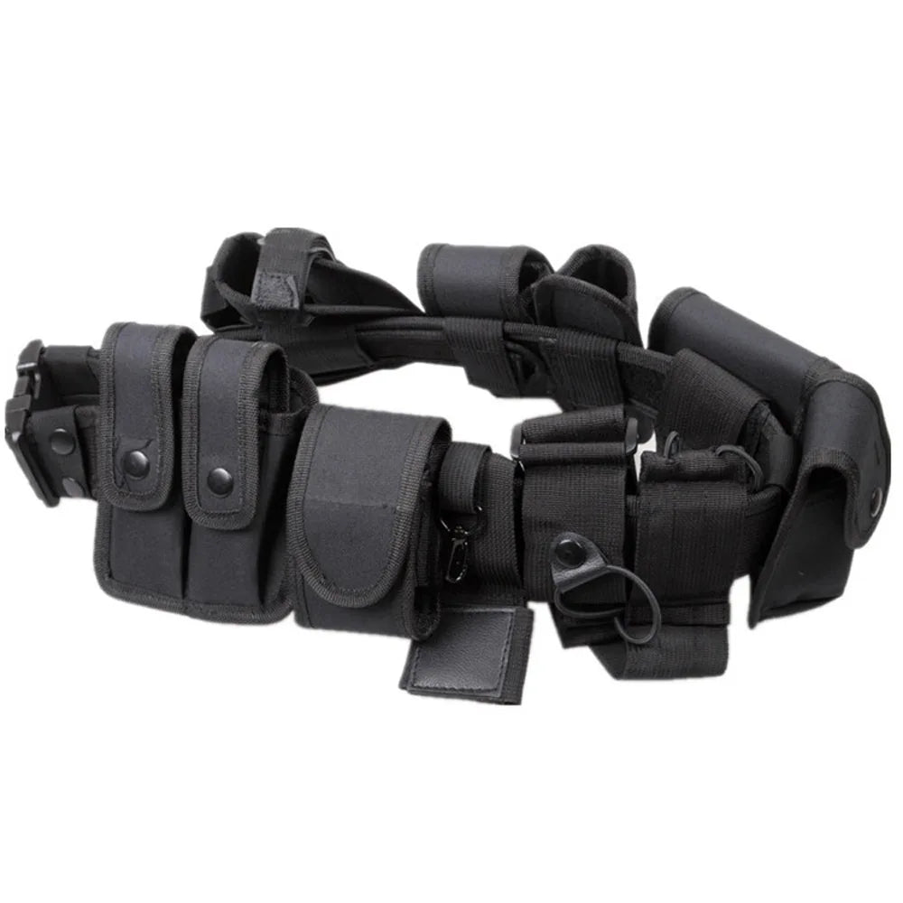 Adjustable Tactical Nylon Duty Belt With Modular Pouches
