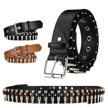 Vintage Punk Rivet Studded PU Casual Fashion Waist Belt