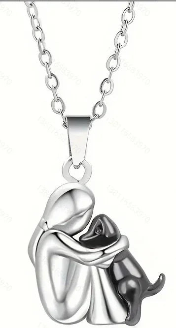 Fashion Women Dog Puppy Pendant Necklace Animal Pet Jewelry