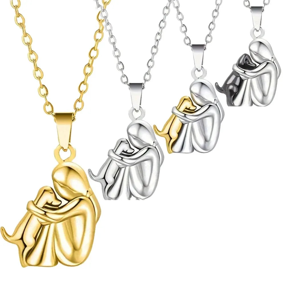 Fashion Women Dog Puppy Pendant Necklace Animal Pet Jewelry