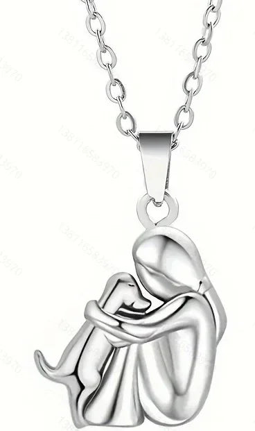 Fashion Women Dog Puppy Pendant Necklace Animal Pet Jewelry