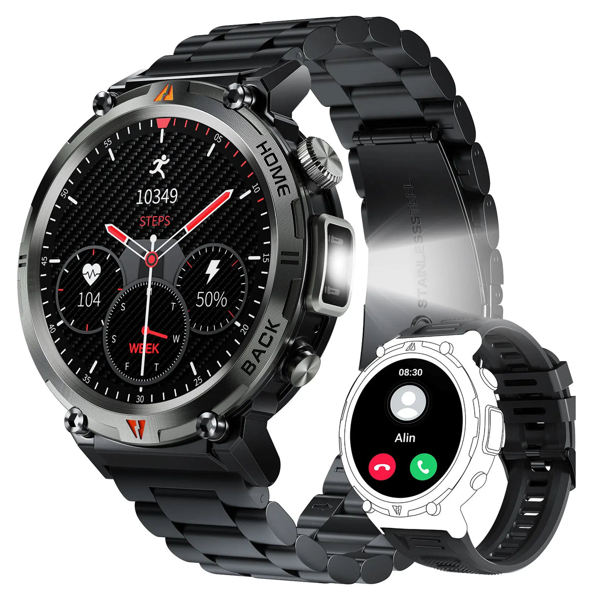 EIGIIS KE3 Bluetooth Call Smartwatch Health Heart Rate