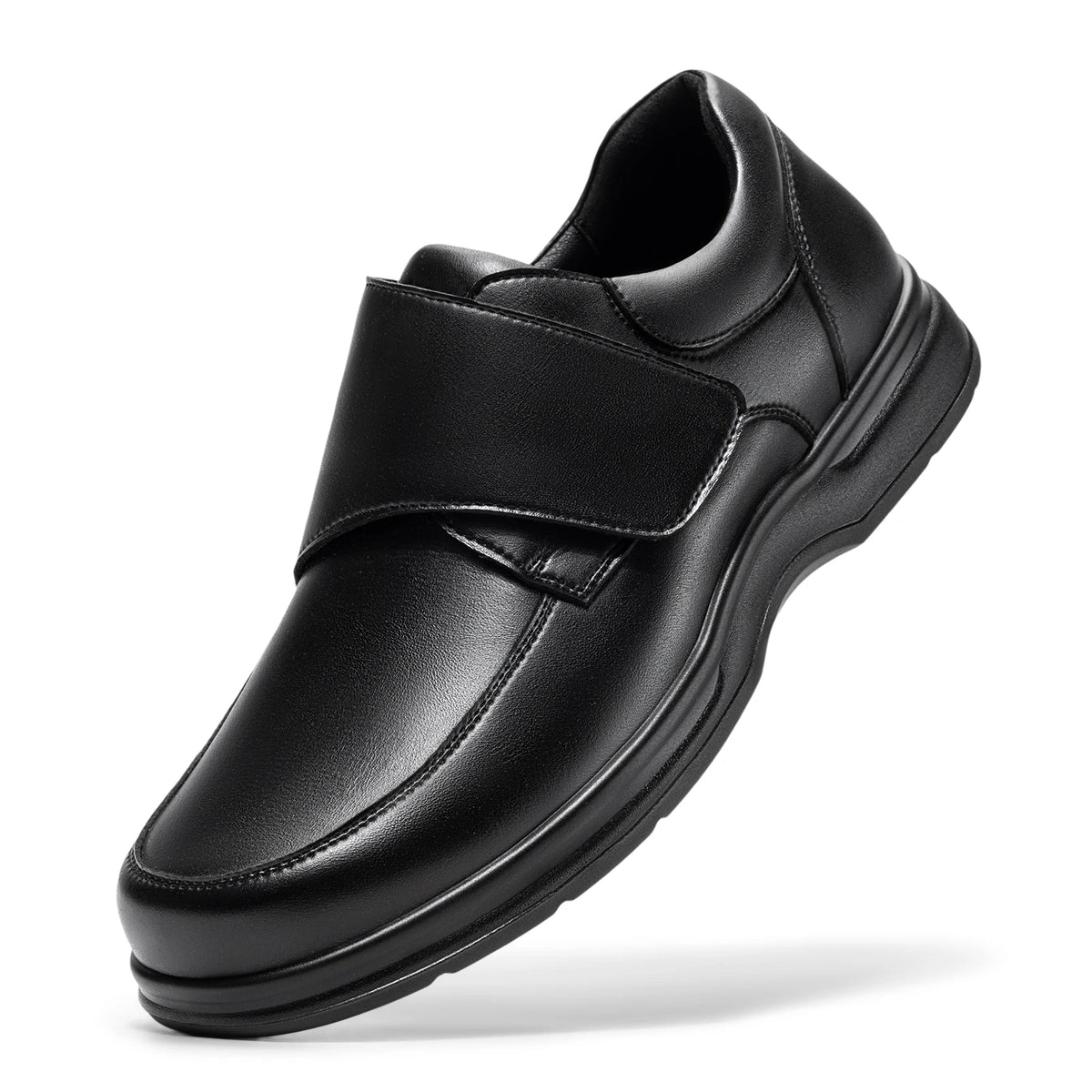 Fitville Men's Wide Toe Box Leather Oxford Walking Shoes