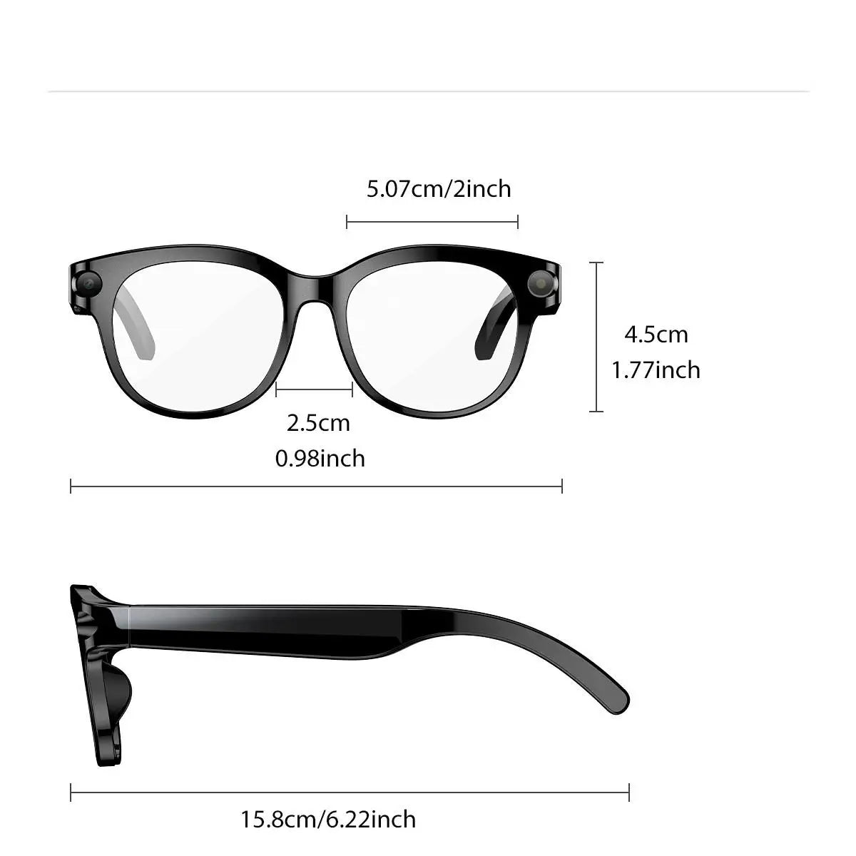 SENBONO AI Smart Glasses With Camera 4K Video AI Translation