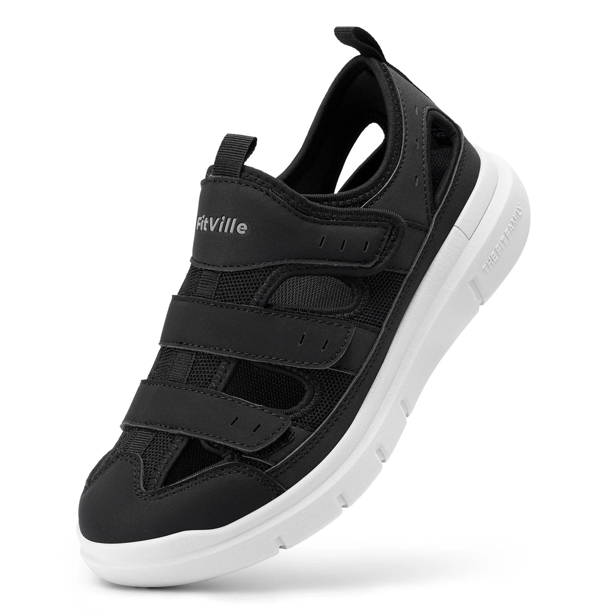 Fitville Men Wide Width Arch Support Diabetic Sandals