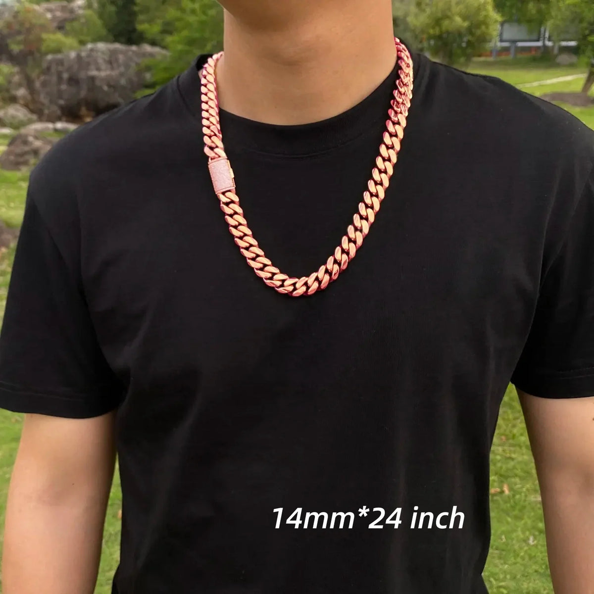 Heavyweight Men's Miami Cuban Link Chain With Iced Moissanite Clasp
