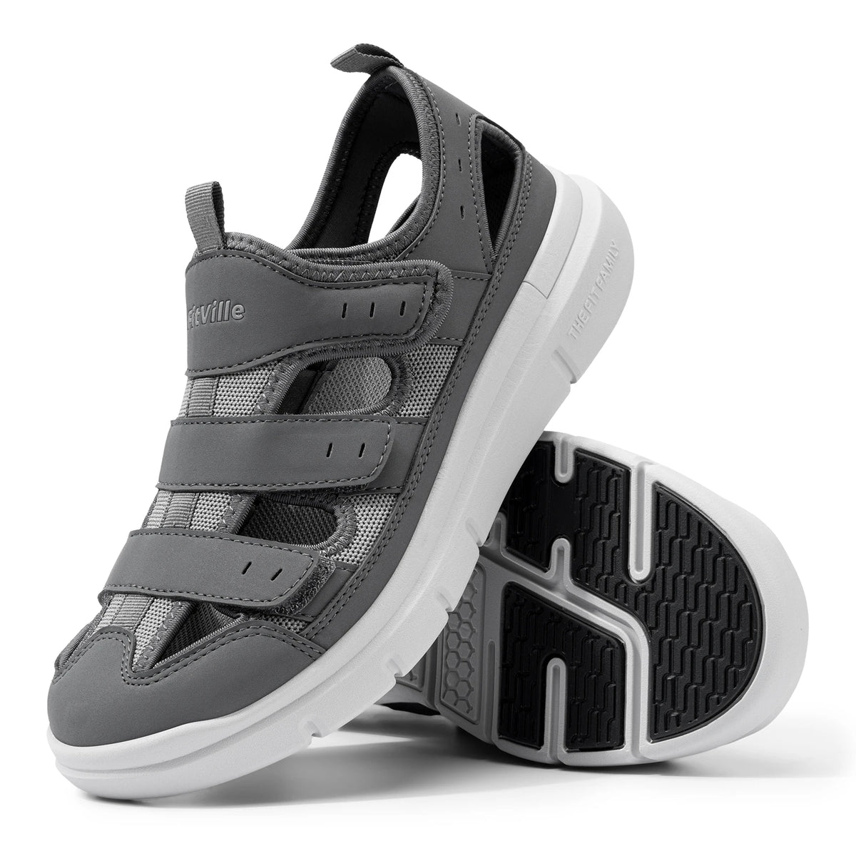 Fitville Men Wide Width Arch Support Diabetic Sandals