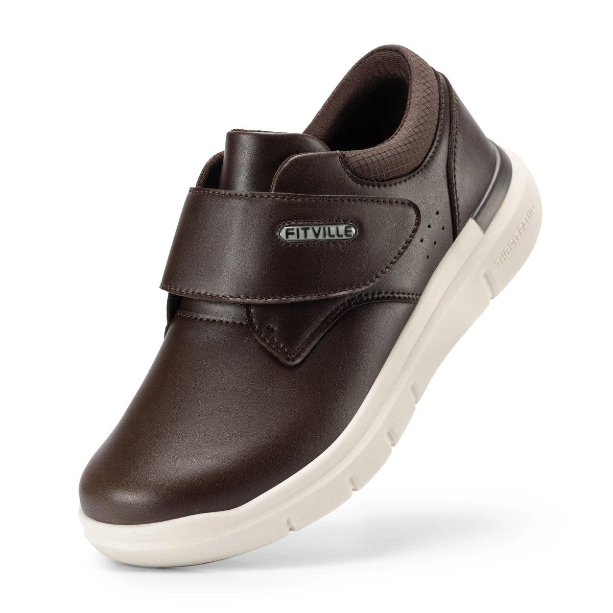 Fitville Men Lightweight Diabetic Slip On Walking Shoes