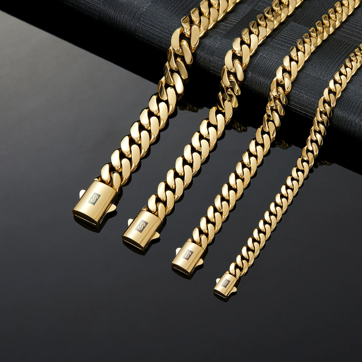 316L Stainless Steel Cuban Miami Link Chain Necklace