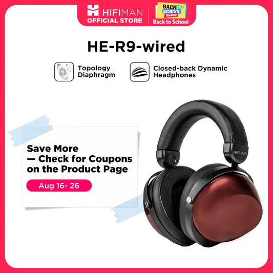 Hifiman HER9 Dynamic Closed Back Over Ear Wired Headphones
