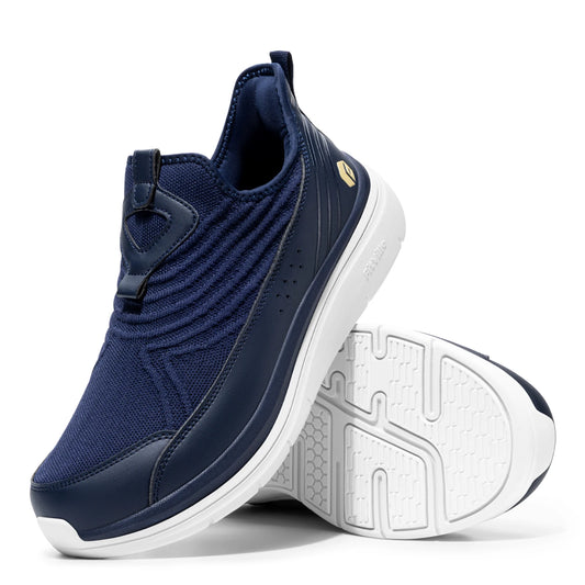 FitVille Men Wide Walking Sneakers Lightweight Breathable Orthopedic