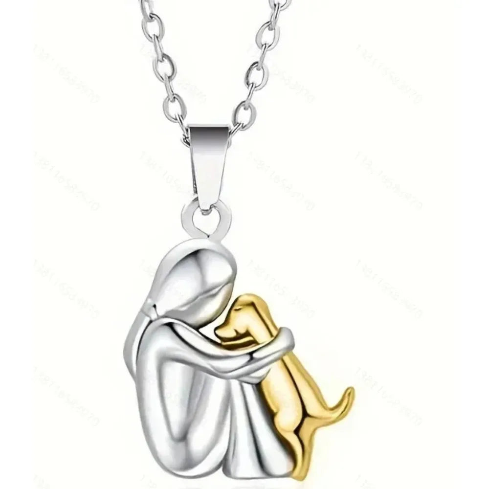 Fashion Women Dog Puppy Pendant Necklace Animal Pet Jewelry