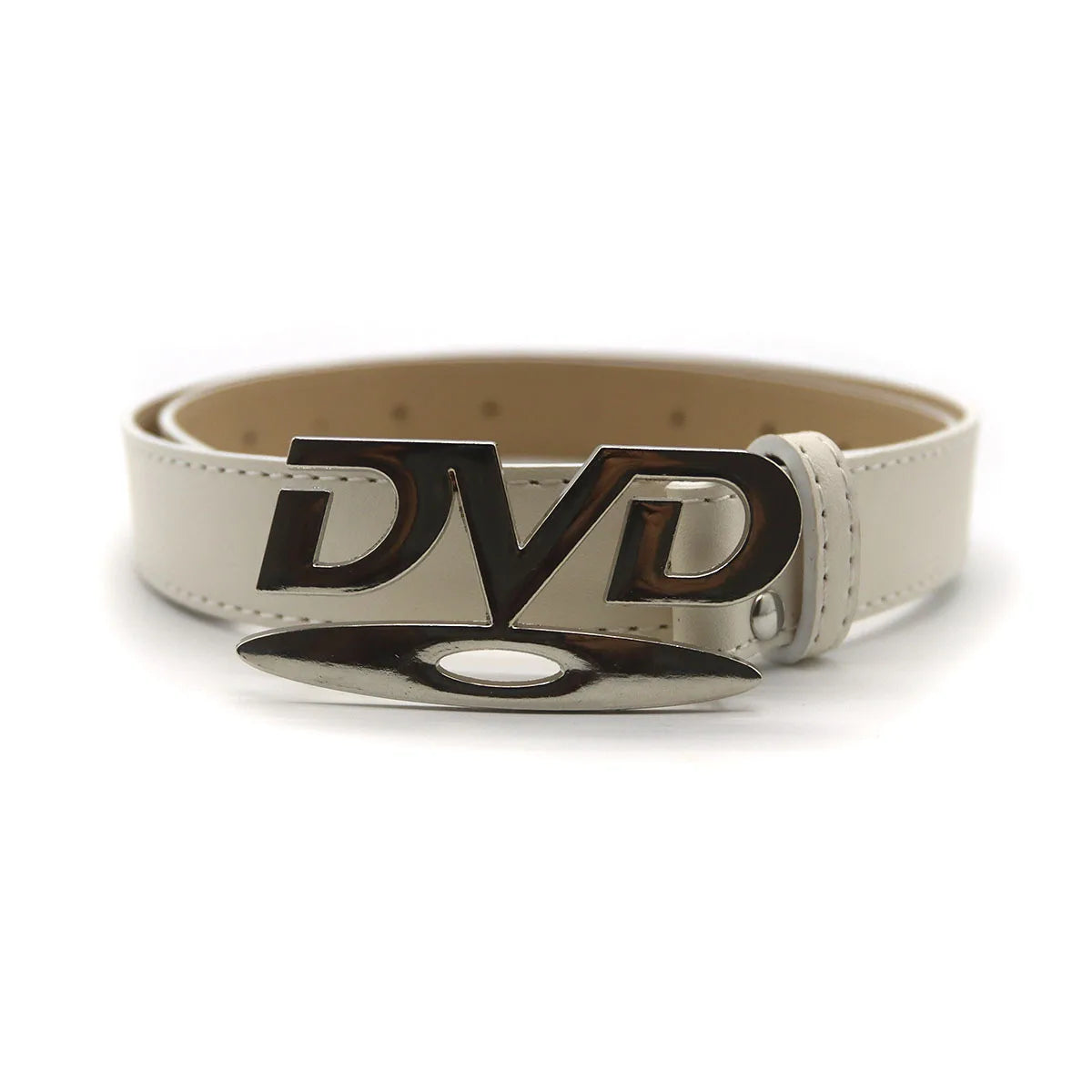 Unisex Vintage Metal DVD Buckle Belts For Men