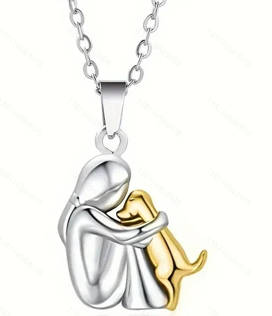 Fashion Women Dog Puppy Pendant Necklace Animal Pet Jewelry