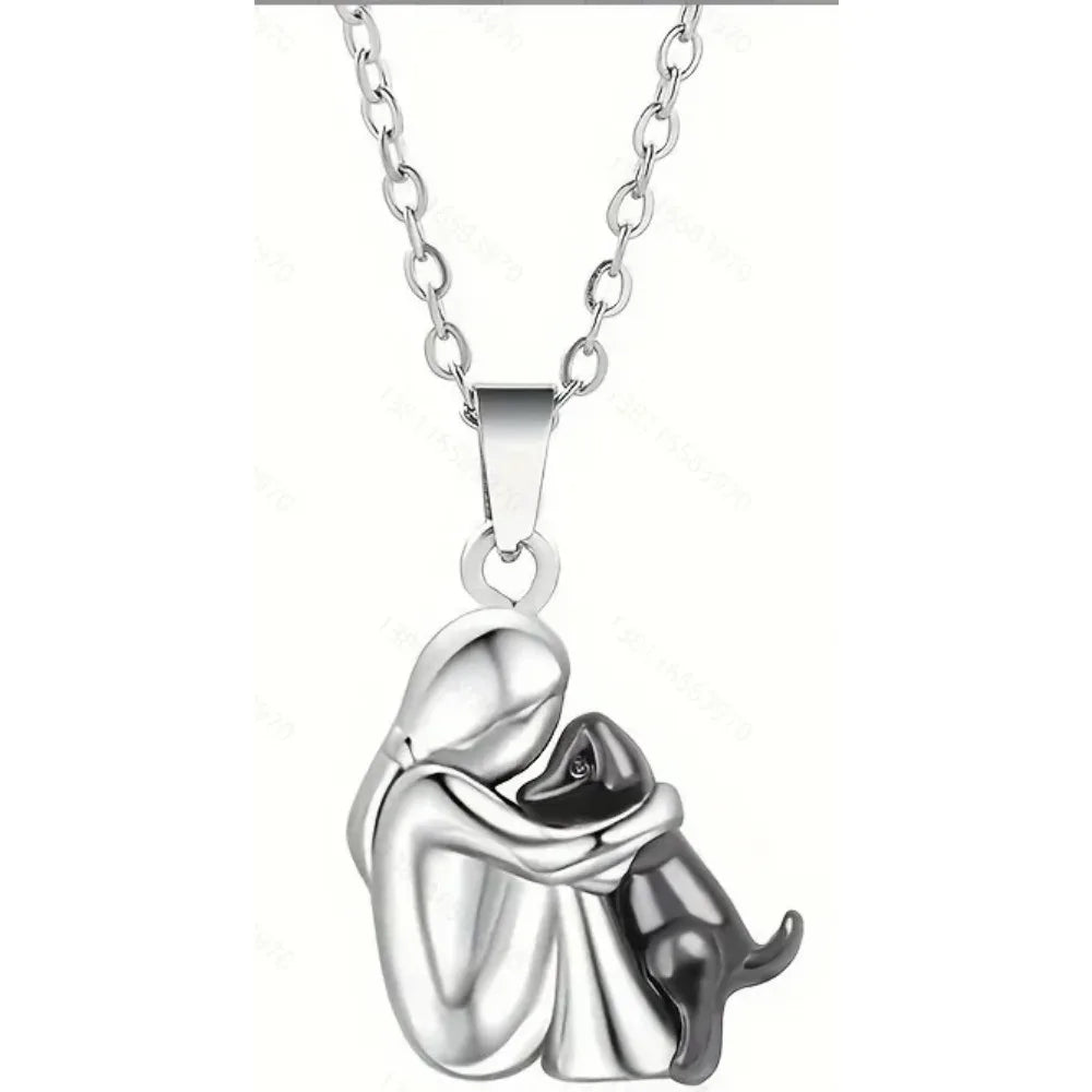 Fashion Women Dog Puppy Pendant Necklace Animal Pet Jewelry