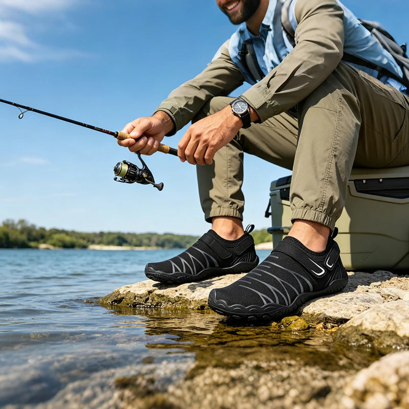 Men Lightweight Quick Dry Water Shoes For Beach Surfing