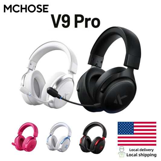 MCHOSE V9 Pro Wireless Gaming Headset With Virtual Surround Sound