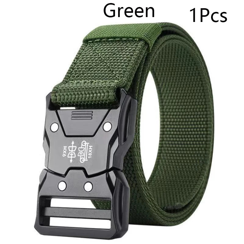 Elastic Outdoor Tactical Quick Release Nylon Braided Belt