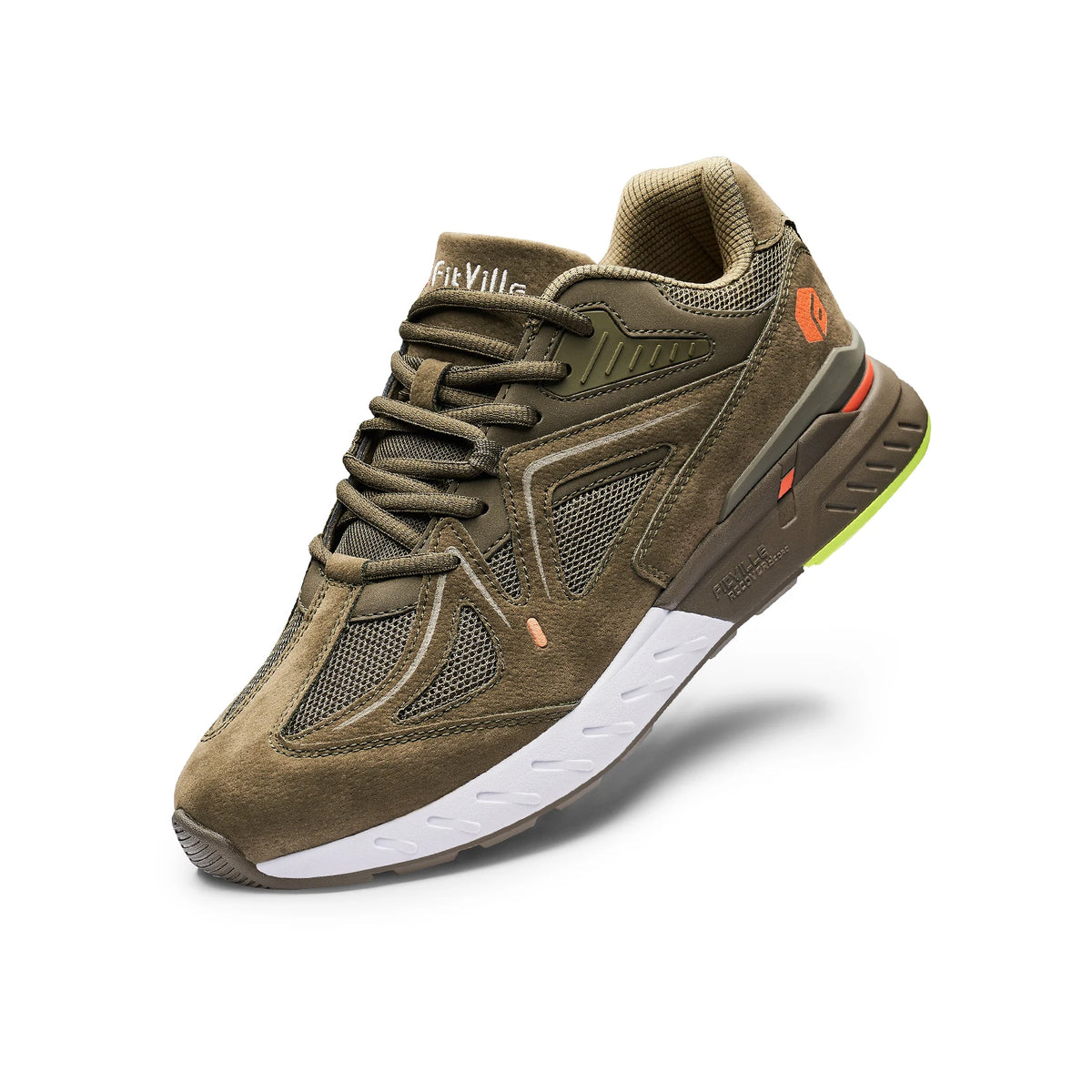 FitVille Men Lightweight Walking Shoes For Arch Support