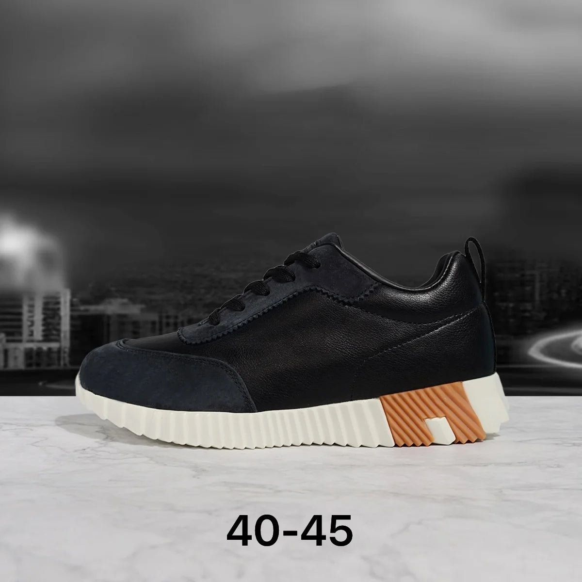 Men Casual Outdoor Sports Shoes Lace Up Patchwork Athletic Sneakers
