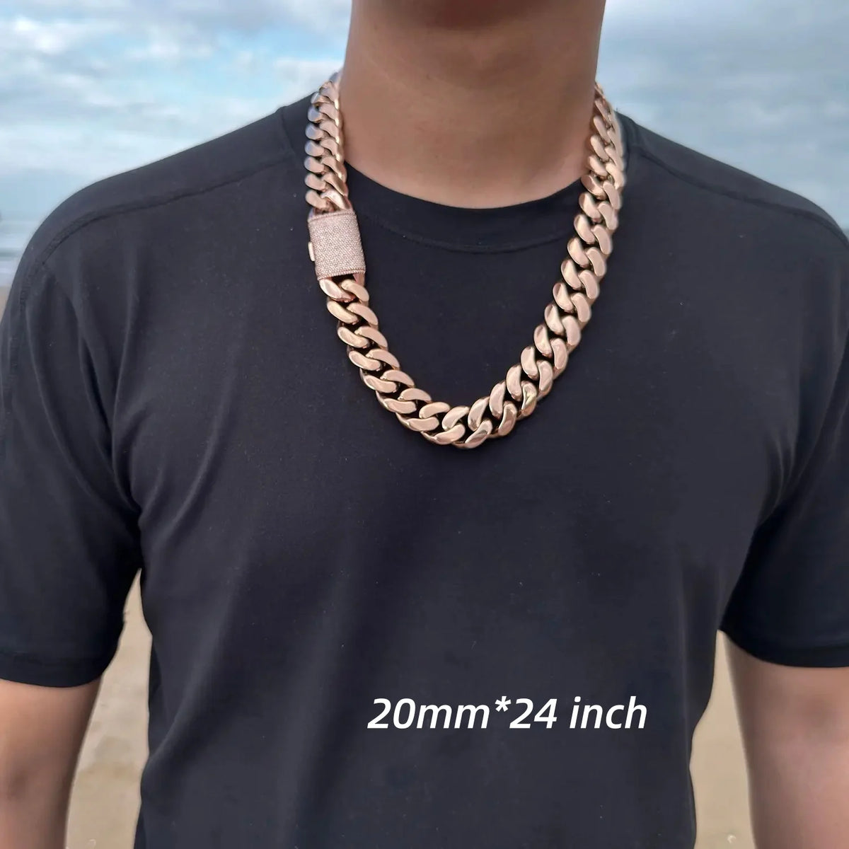 Heavyweight Men's Miami Cuban Link Chain With Iced Moissanite Clasp