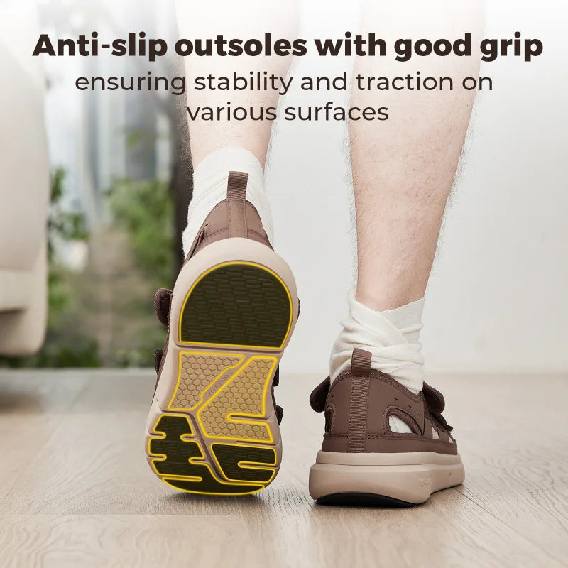 Fitville Men Wide Width Arch Support Diabetic Sandals