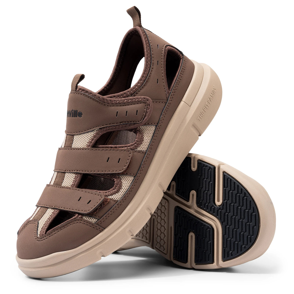 Fitville Men Wide Width Arch Support Diabetic Sandals
