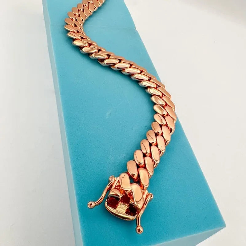 Men Stainless Steel Cuban Chain Necklace Fashion Jewelry Gift