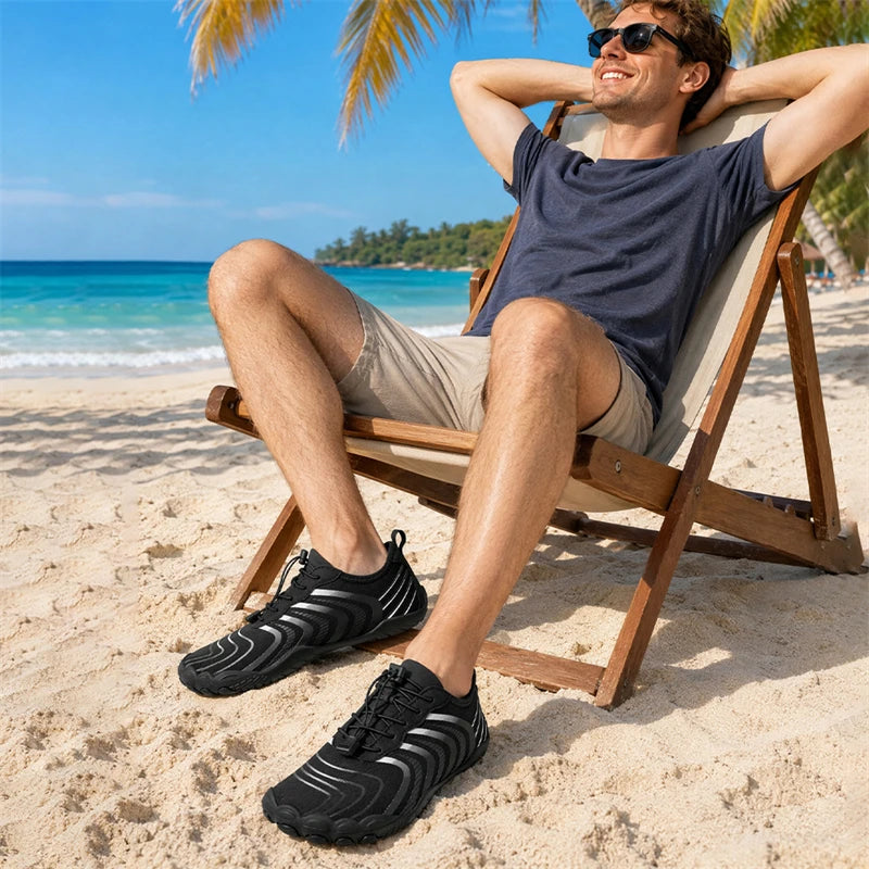 Men Lightweight Quick Dry Water Shoes For Beach Surfing