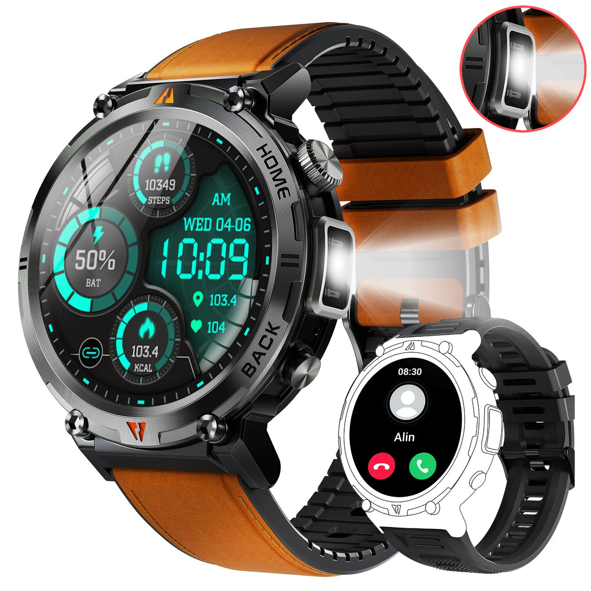 EIGIIS KE3 Bluetooth Call Smartwatch Health Heart Rate