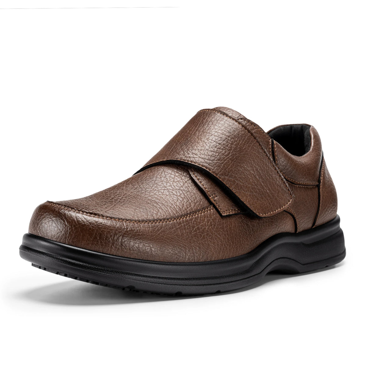 Fitville Men's Wide Toe Box Leather Oxford Walking Shoes