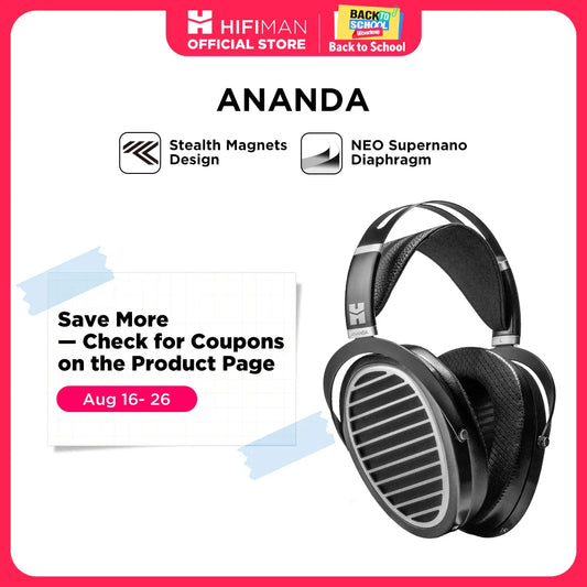 HIFIMAN Ananda Stealth Magnet Open Back Planar Magnetic Headphones