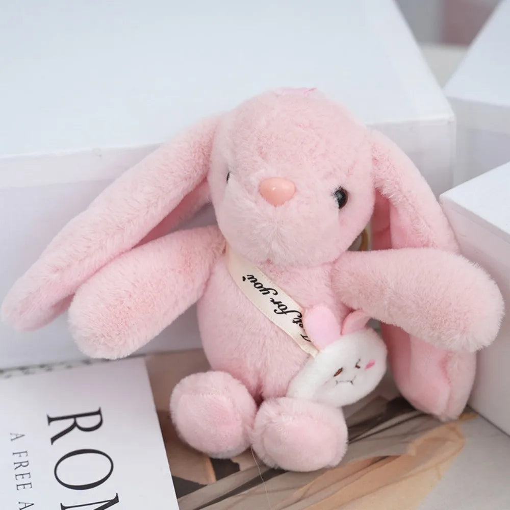 Rabbit Fur Keychain Bag Pendant Accessory For Women And Gifts