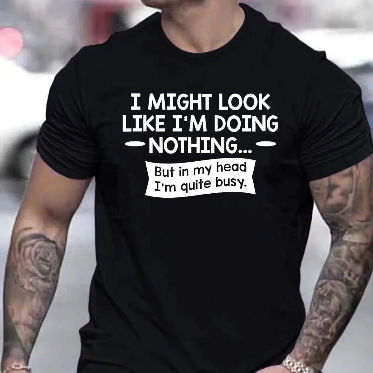 Breathable Cotton Men Short Sleeve Round Neck Athletic Top