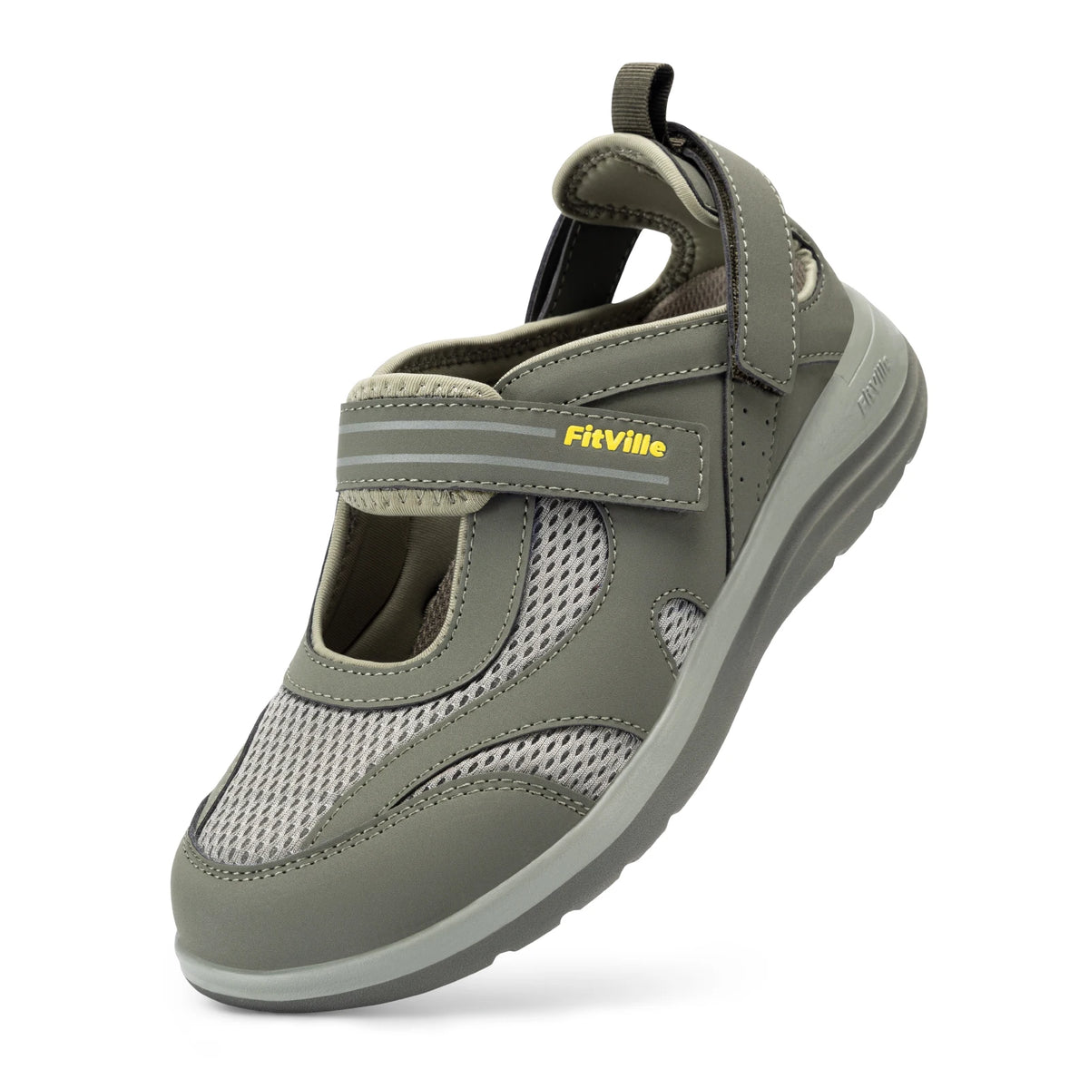 Fitville FlexiWalk Mary Jane Sandals Wide Toe Lightweight Casual