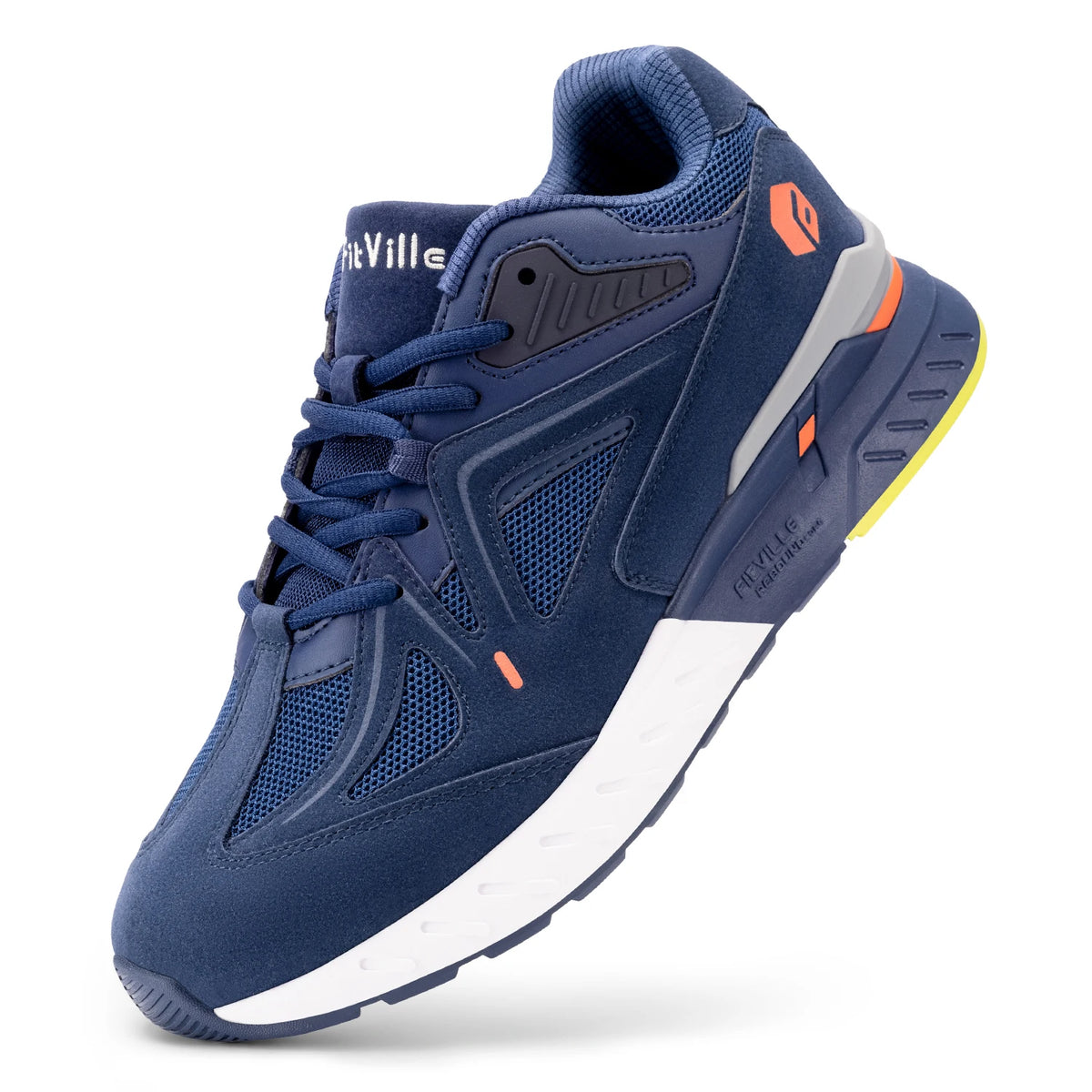 FitVille Men Lightweight Walking Shoes For Arch Support