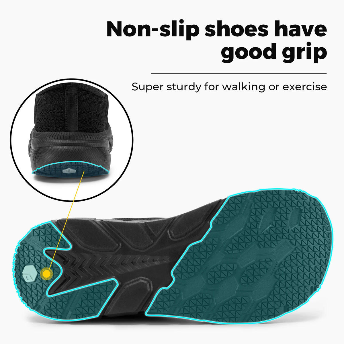 Fitville FlowCore Running Shoes for Men with Wide Toe Box