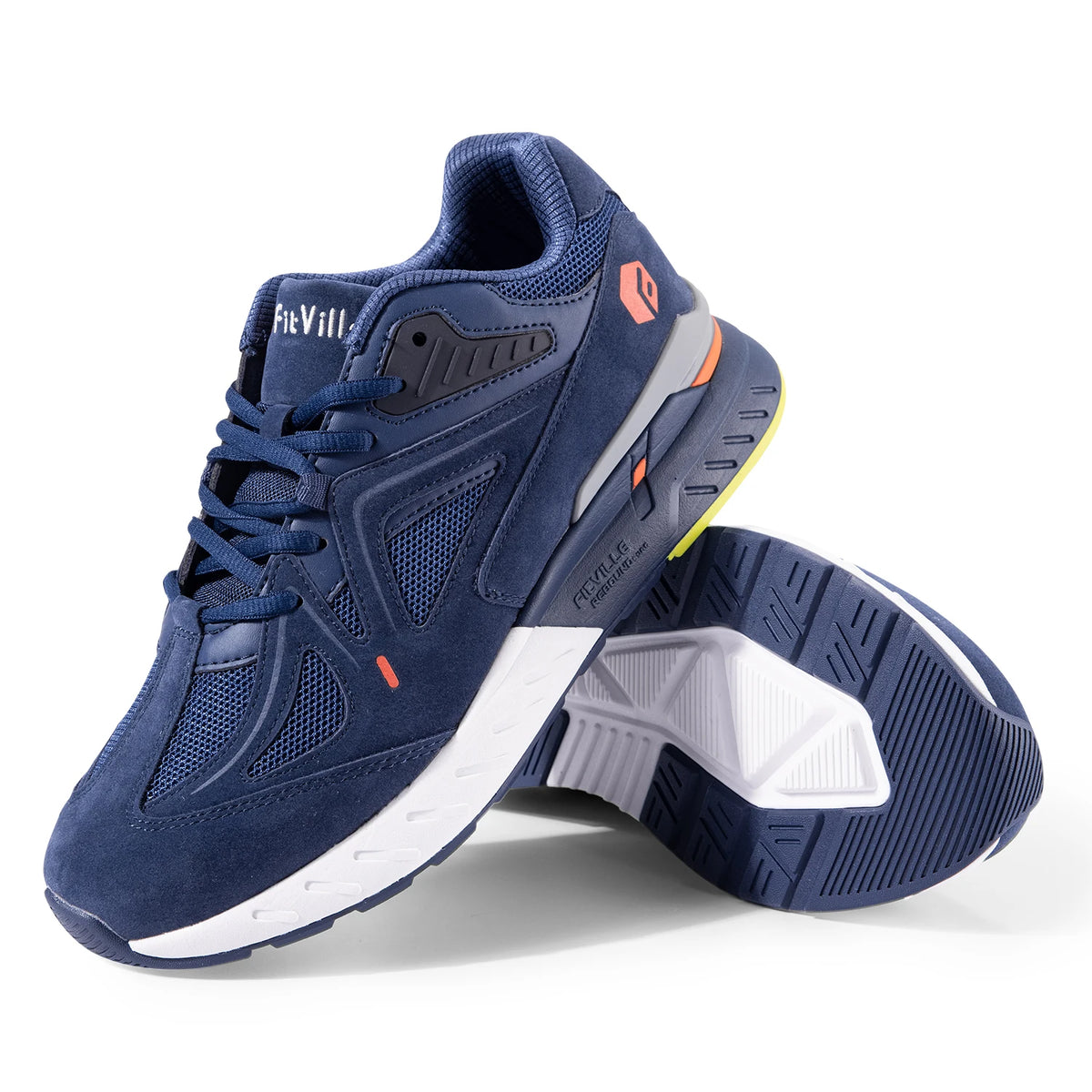 FitVille Men Lightweight Walking Shoes For Arch Support
