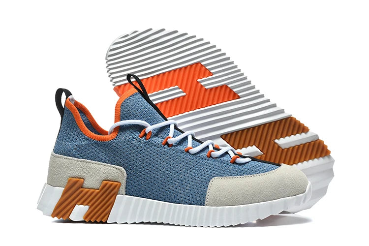 Men Casual Outdoor Sports Shoes Lace Up Patchwork Athletic Sneakers