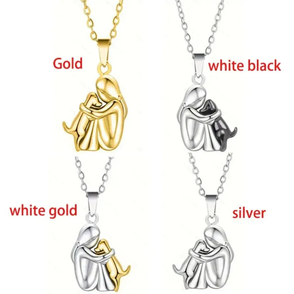 Fashion Women Dog Puppy Pendant Necklace Animal Pet Jewelry
