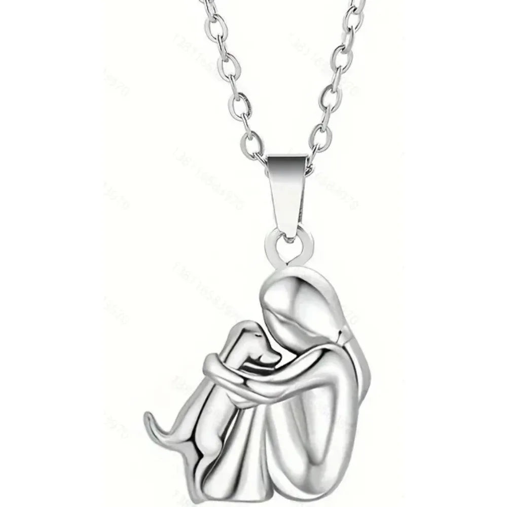 Fashion Women Dog Puppy Pendant Necklace Animal Pet Jewelry