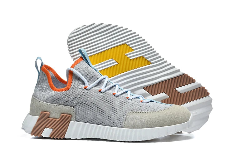 Men Casual Outdoor Sports Shoes Lace Up Patchwork Athletic Sneakers