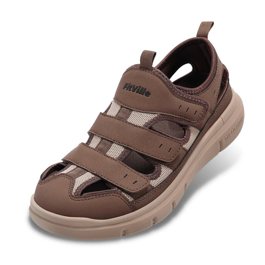 Fitville Men Wide Width Arch Support Diabetic Sandals