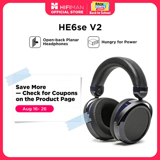 HiFiMan HE6SE Planar Magnetic Audiophile Headphones