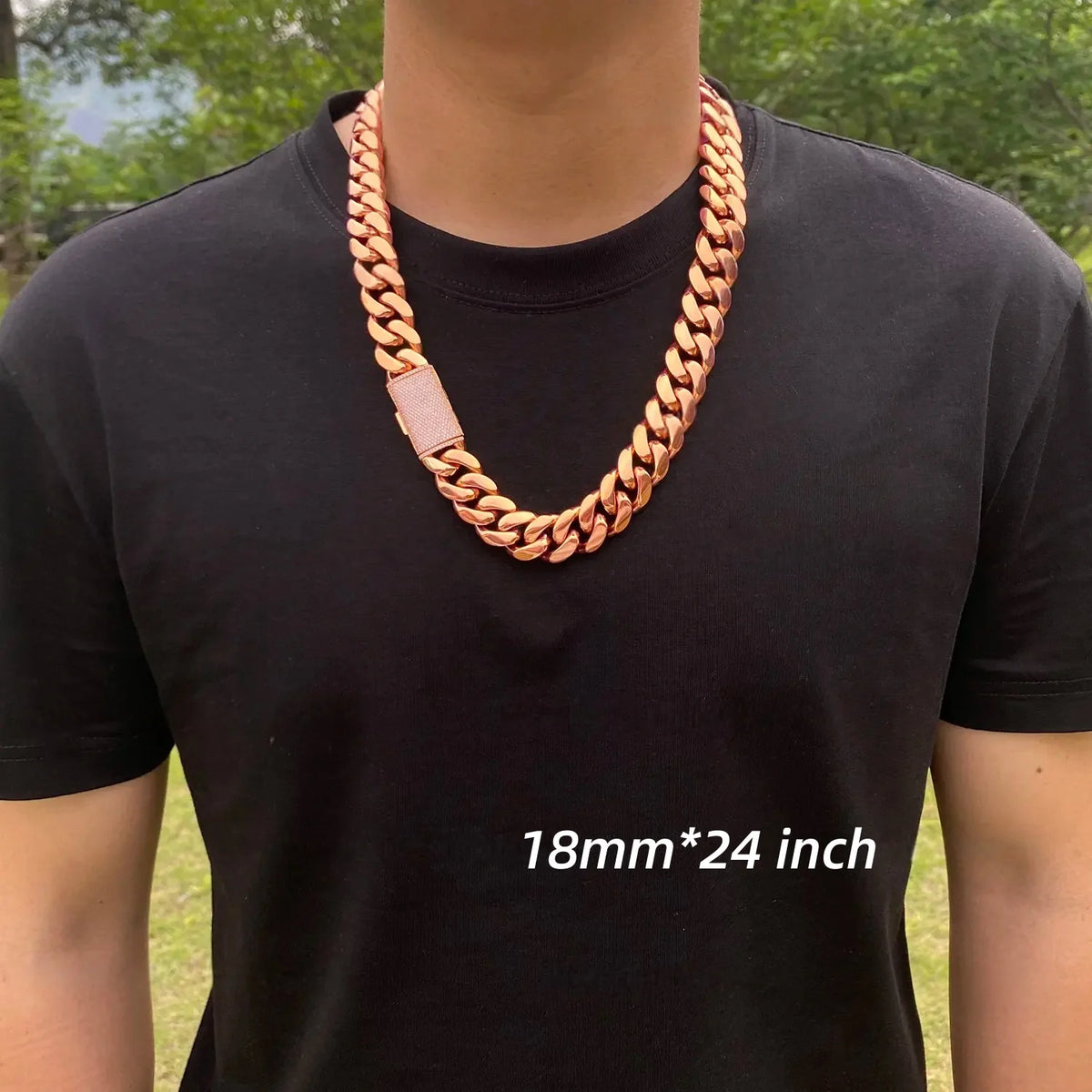 Heavyweight Men's Miami Cuban Link Chain With Iced Moissanite Clasp