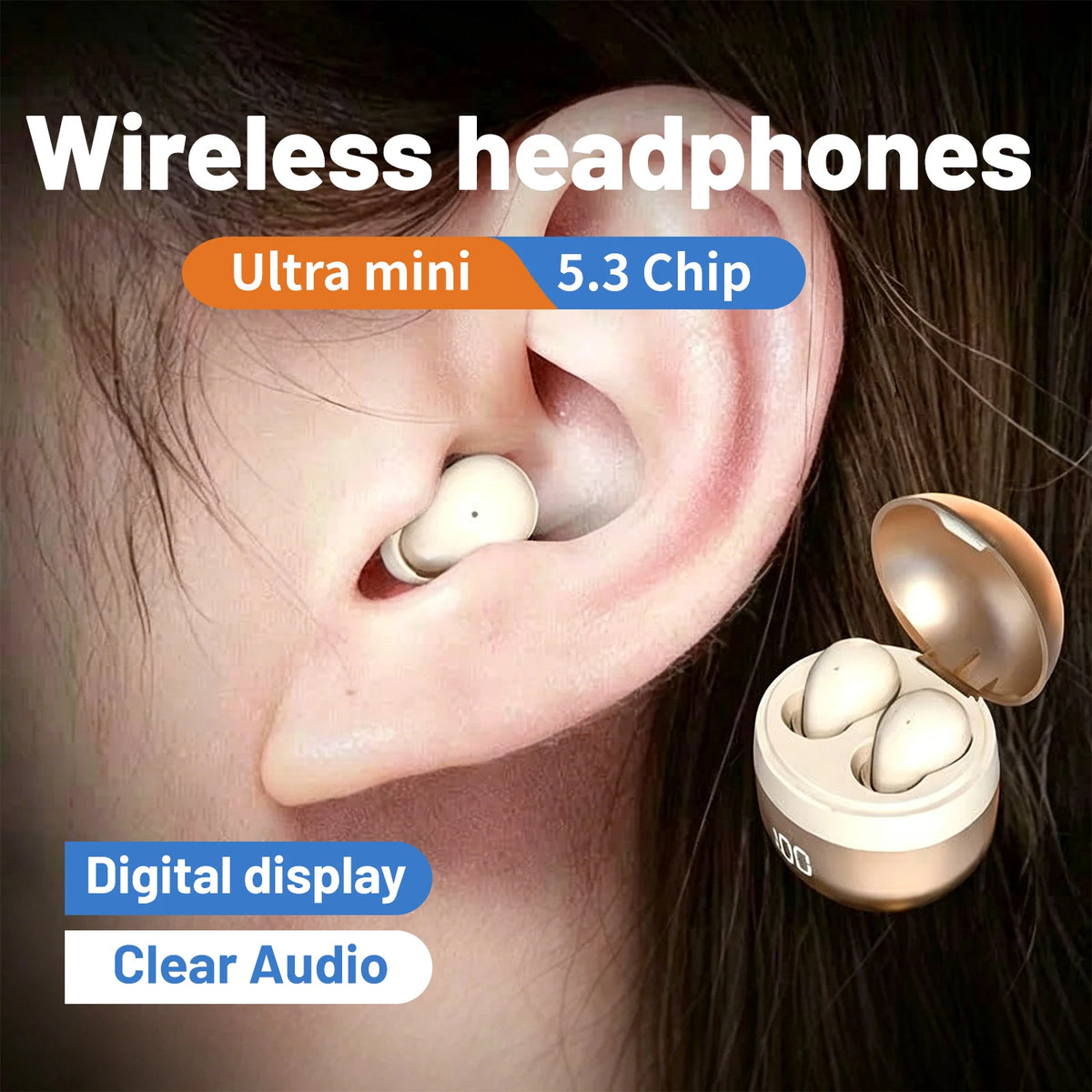 Shuke Wireless Bluetooth Sleep Earphones With Active Noise Cancellation