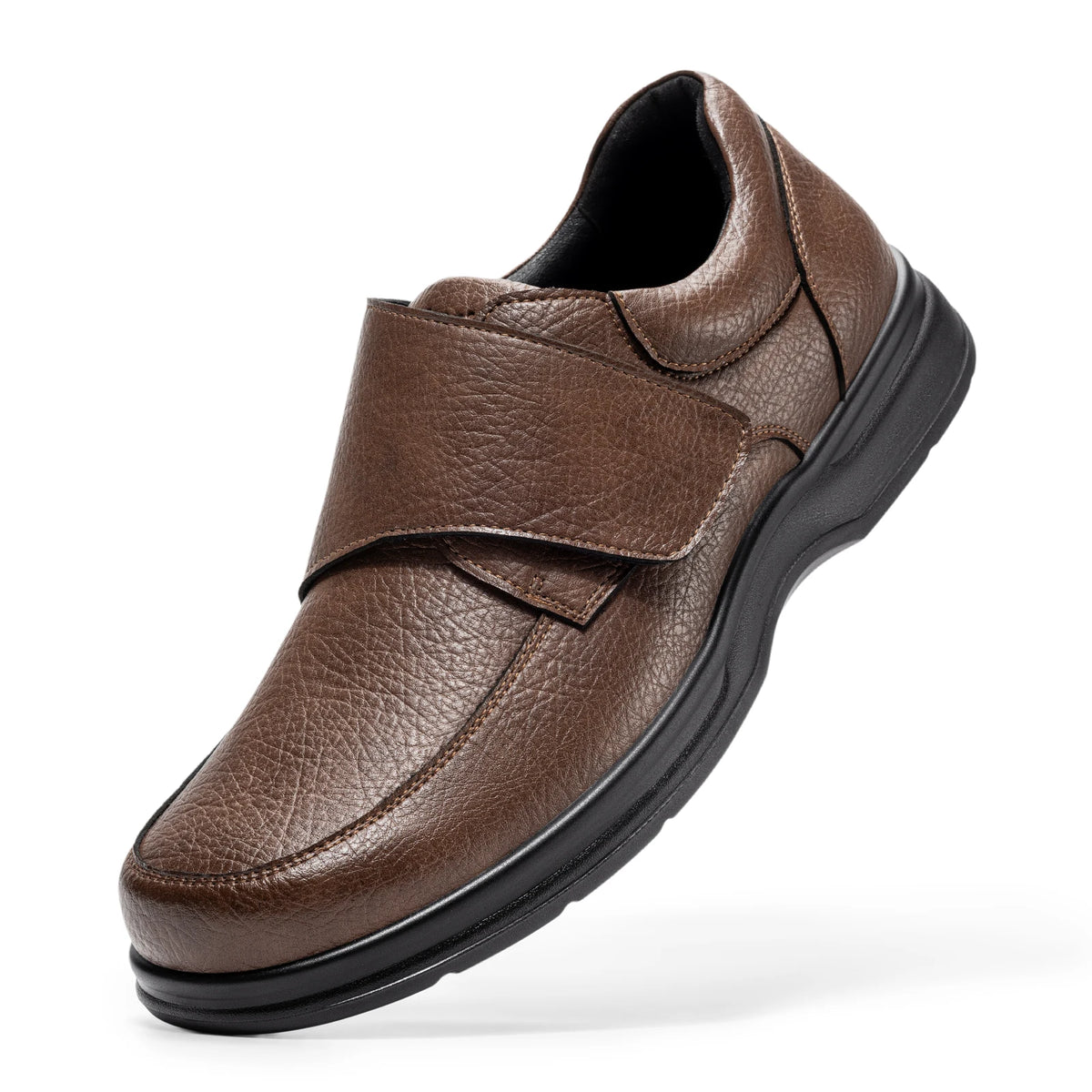 Fitville Men's Wide Toe Box Leather Oxford Walking Shoes