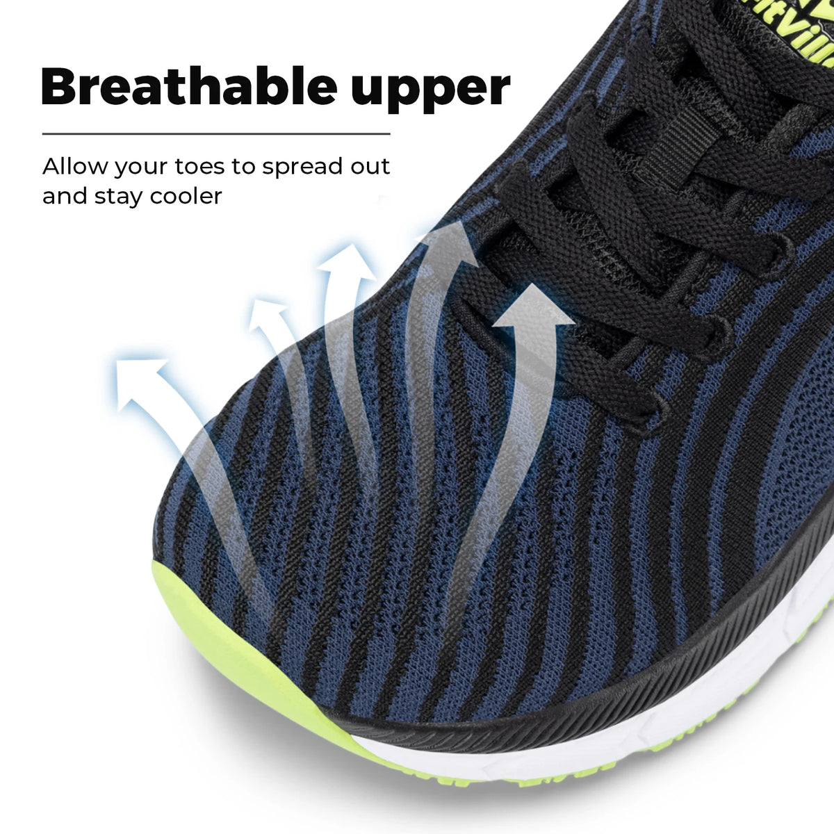 Fitville FlowCore Running Shoes for Men with Wide Toe Box