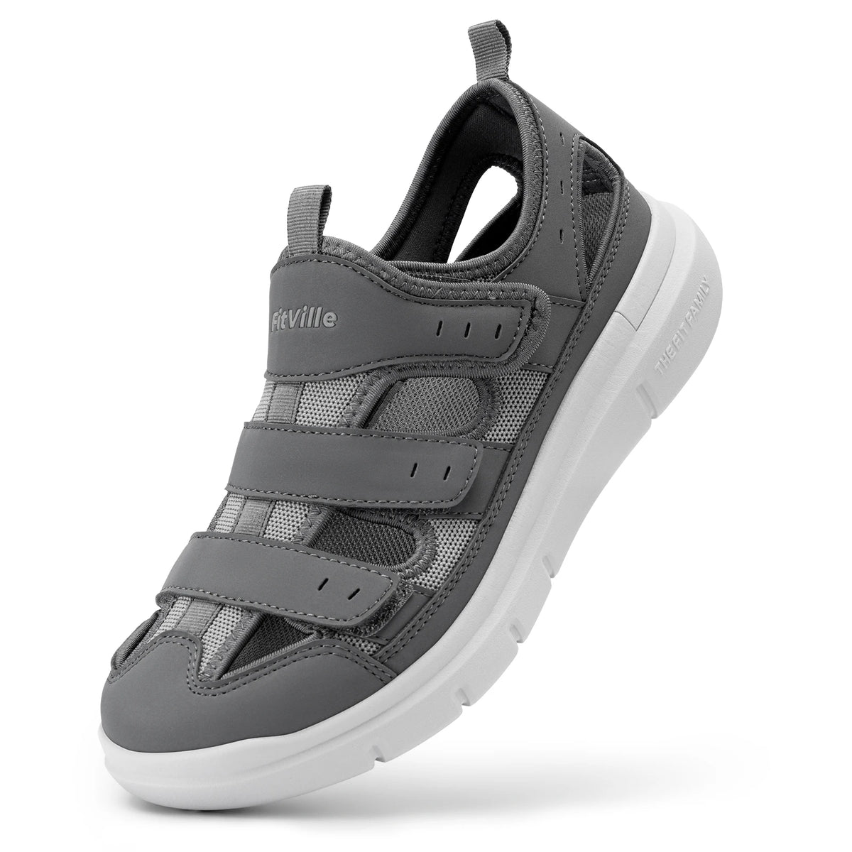 Fitville Men Wide Width Arch Support Diabetic Sandals